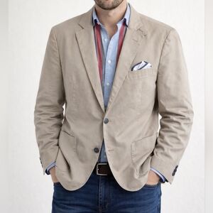 Flynt Cotton Unlined Blazer Suit Jacket 40R